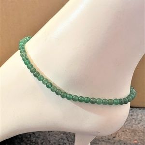 Green Aventurine Stretch Anklet #1348
